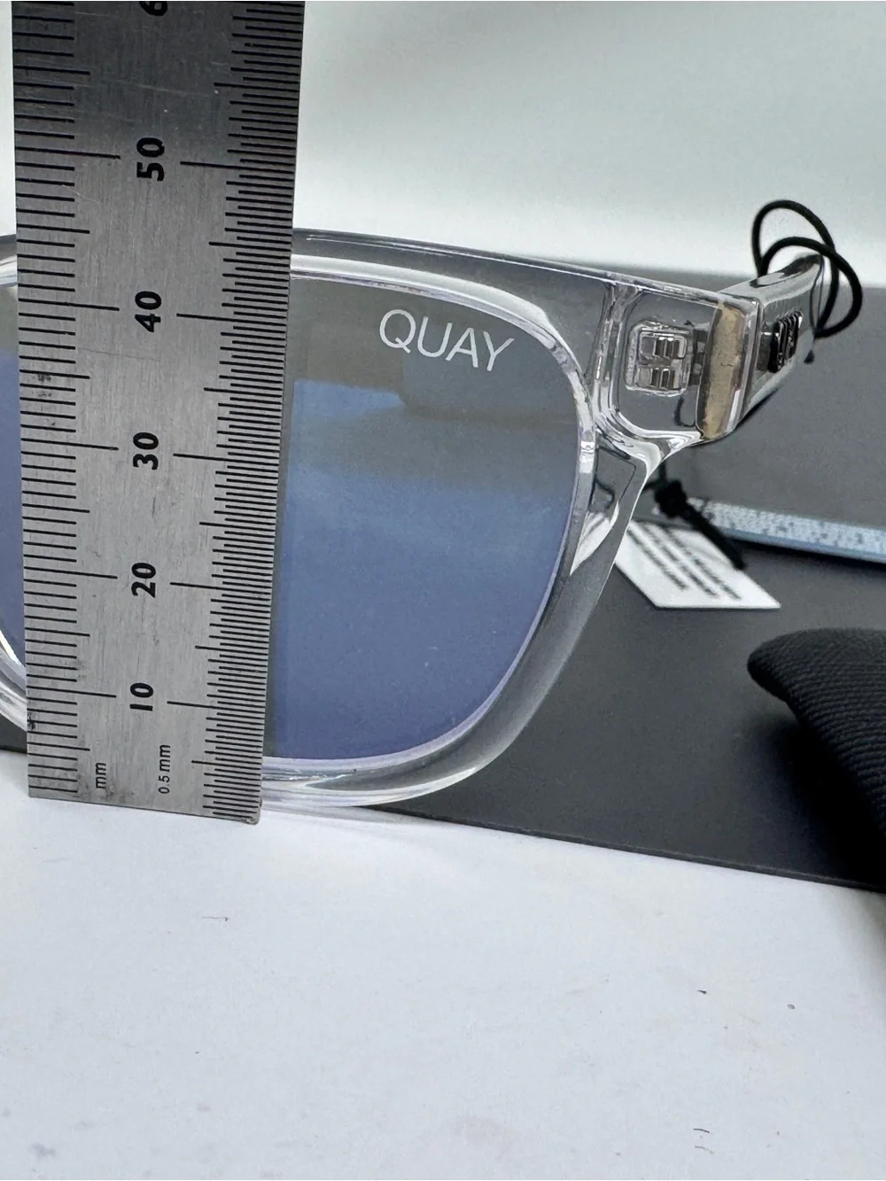 Quay Mini Hardwire Blue Light Glasses reading glasses + 1.00 clear